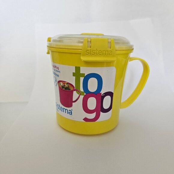 Sistema Soup To Go Style #1107 Medium Soup Mug 646 ml - Yellow NWT - Picture 2 of 13